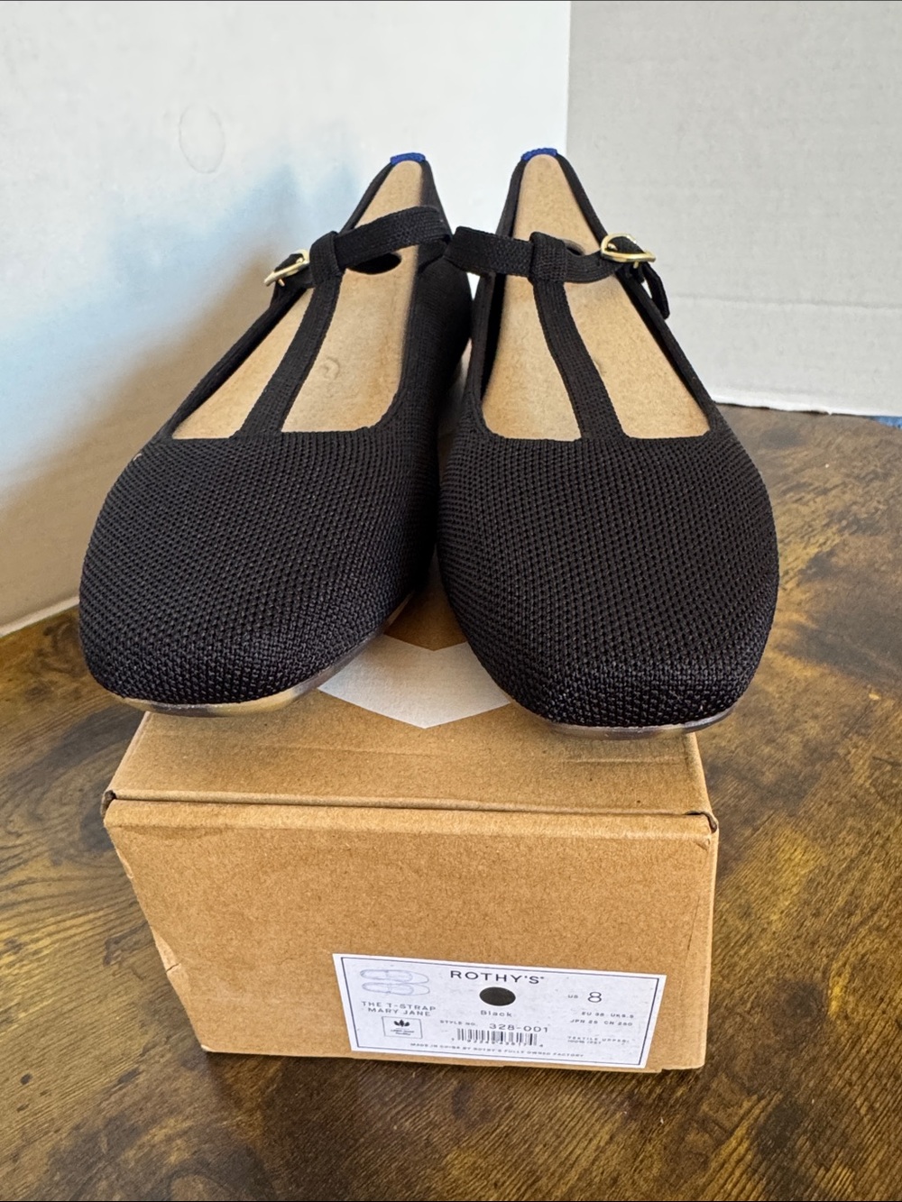 Rothy’s Women’s  The T–Strap Mary Jane Black Size 9.5 NEW 328-001 Rare - Picture 9 of 9